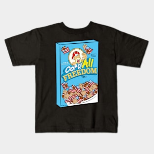 Oops all freedom american food Kids T-Shirt